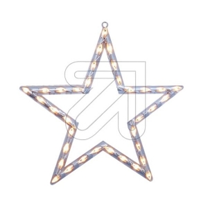 Beleuchtete Fenstersilhouette Stern 35 flammig