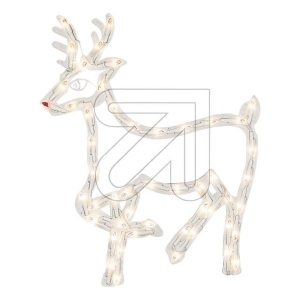 Beleuchtete Fenstersilhouette Rentier 40x50cm