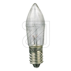 Ersatzbirne Topkerzen geriffelt E10 8 Volt/3Watt