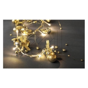 Lichterkette innen LED Perlen 20 LEDs warmwei