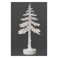 LED Holzleuchter Motiv Fichtenbaum Farbe weiß